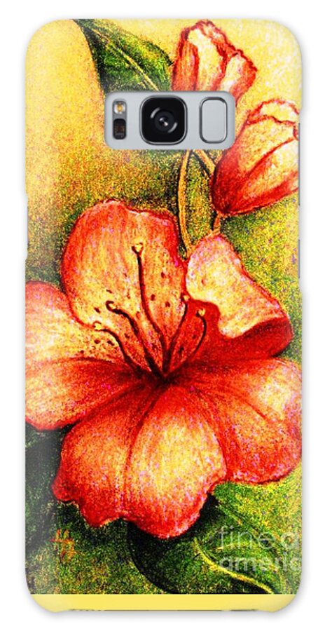 Flowers Galaxy Case featuring the painting A Harbinger of Springtime by Hazel Holland