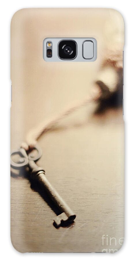Key Galaxy Case featuring the photograph A key... by Trish Mistric