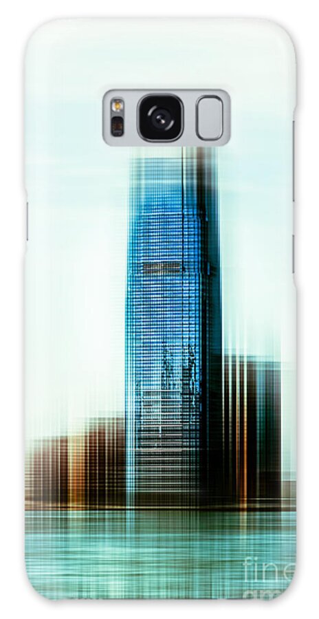 Nyc Galaxy Case featuring the photograph A look to New Jersey II - steel by Hannes Cmarits
