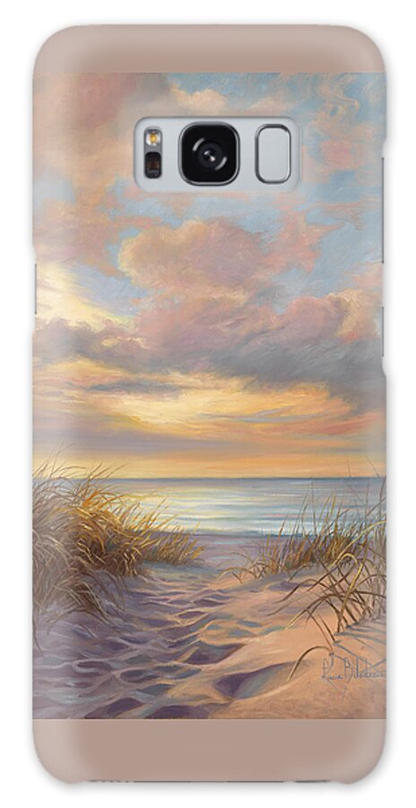 Beach Galaxy Case featuring the painting A Moment Of Tranquility by Lucie Bilodeau