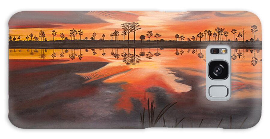 Everglades Galaxy Case featuring the painting A New Day Dawning by Jane Axman