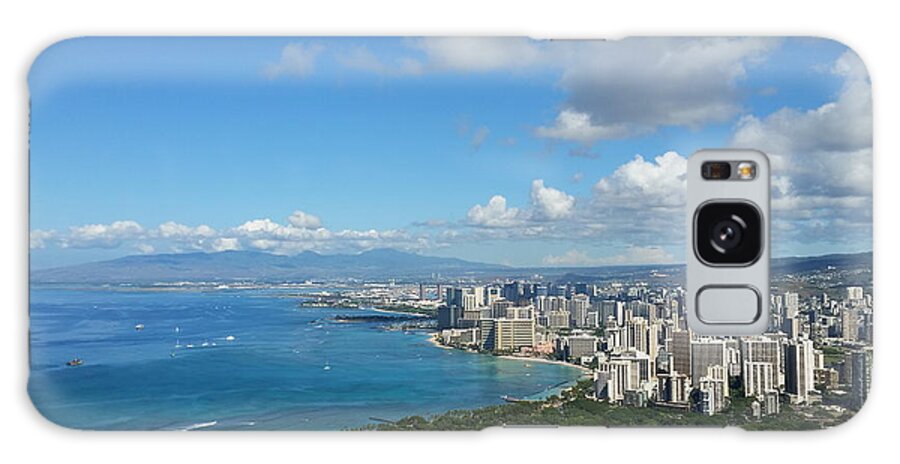 Diamond Head Galaxy Case featuring the photograph A view from Diamond Head, Oahu, HI by Lisa Billingsley