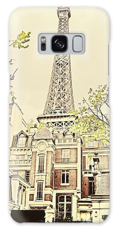 Eiffel Tower Galaxy Case featuring the photograph Above the Rooftops by Jenny Hudson