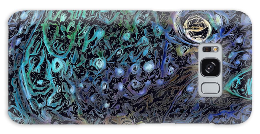 Fish Galaxy Case featuring the painting Abstract 005E by Will Barger