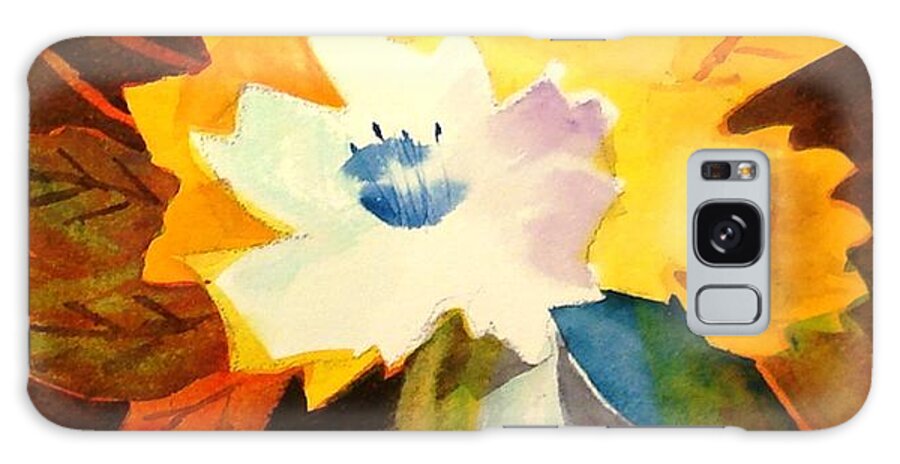 Flowers Galaxy Case featuring the painting Abstract Flowers 2 by Marilyn Jacobson