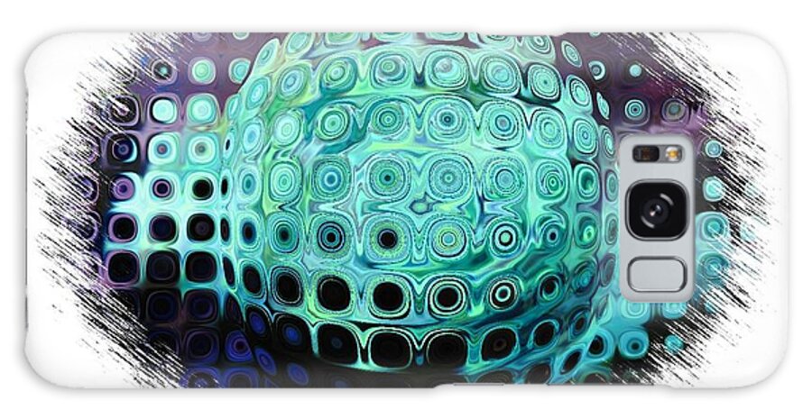 Photography Galaxy Case featuring the photograph Abstract Green Brain Coral by Fabiola L Nadjar Fiore
