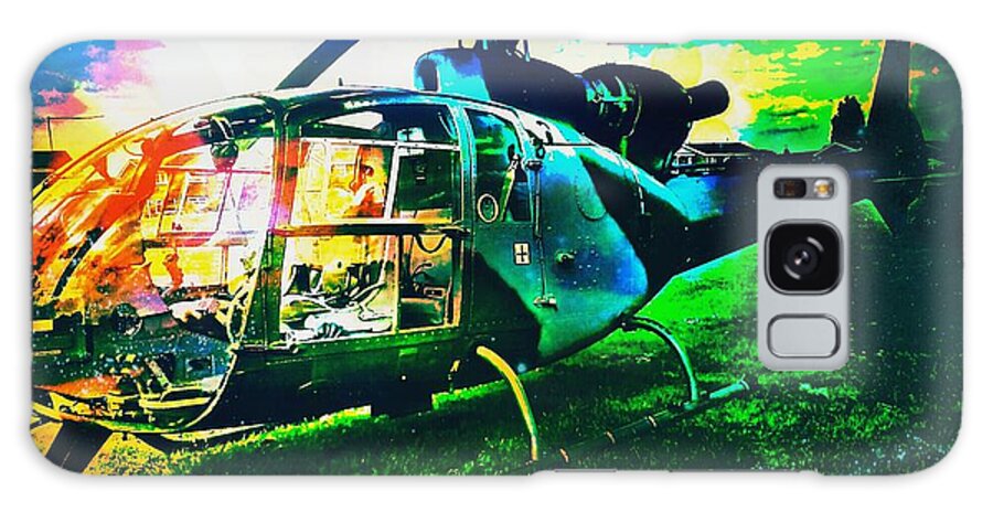Love Galaxy Case featuring the photograph Abstract Helicopter by Chris Drake