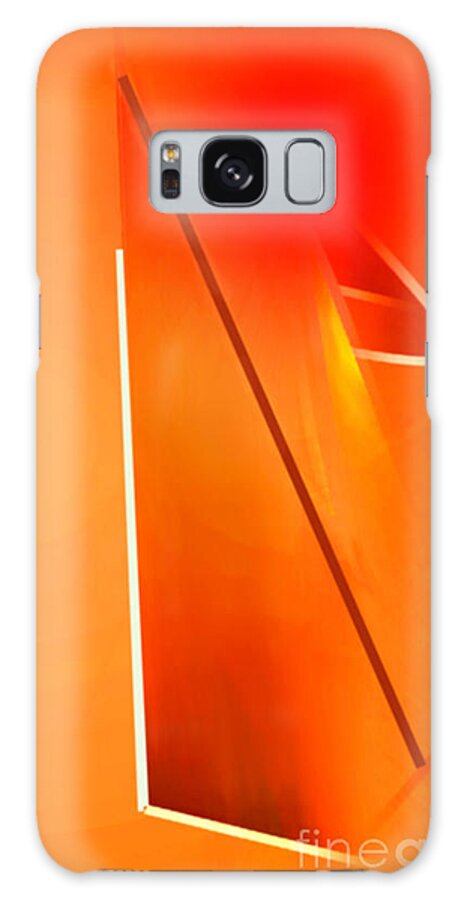 Abstract Galaxy Case featuring the digital art Abstract Orange by John Krakora
