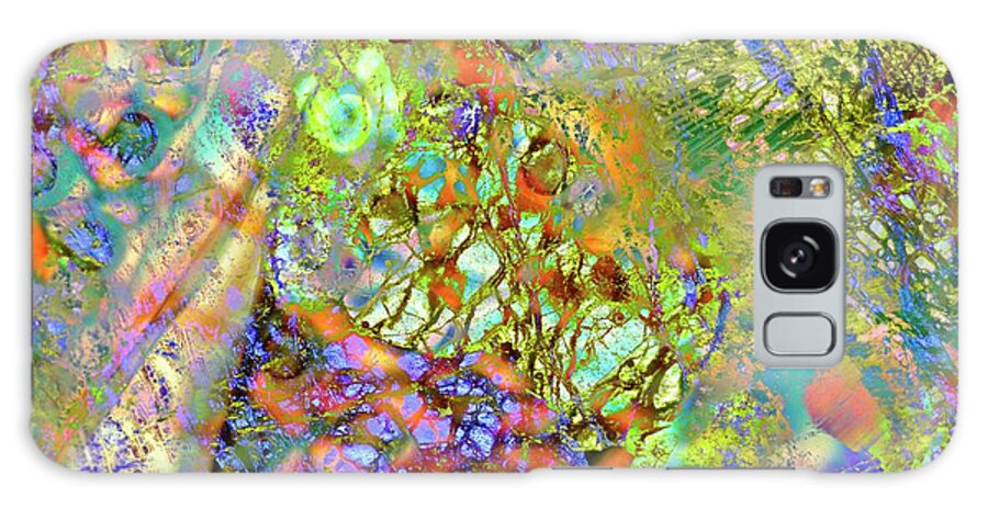 Abstract Galaxy Case featuring the photograph Abstract Polarised Light Micrographs by Steve Lowry