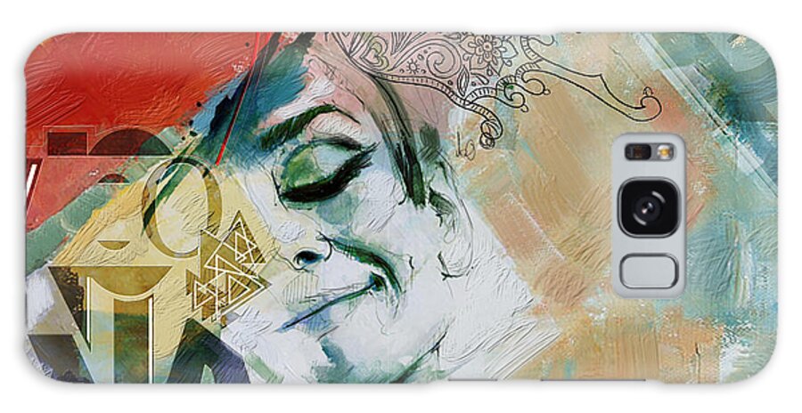 Women Galaxy Case featuring the painting Abstract Women 008 by Corporate Art Task Force