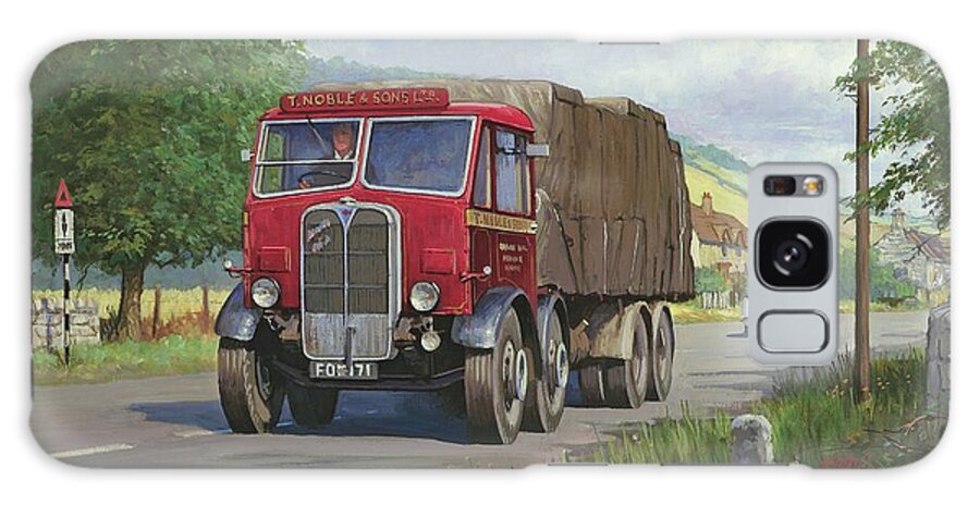 Lorry Galaxy Case featuring the painting AEC Mammoth Major in Devon by Mike Jeffries