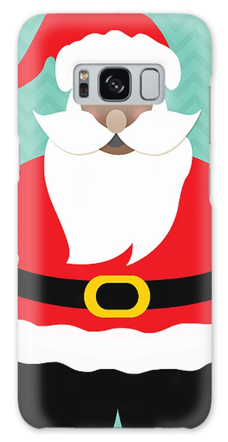 Santa Galaxy Case featuring the digital art African American Santa Claus by Linda Woods