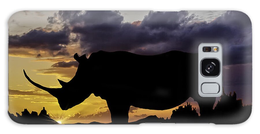 Africa Galaxy Case featuring the photograph African Sunset by Maria Coulson
