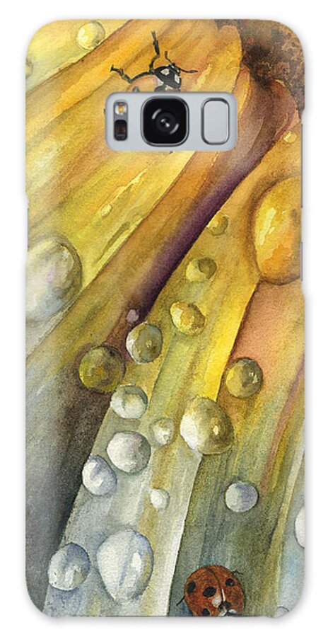 Daisy Painting Galaxy Case featuring the painting After the Rain by Anne Gifford