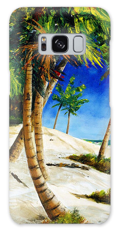 Beach Galaxy S8 Case featuring the painting Afternoon Beach Walk by Phyllis London