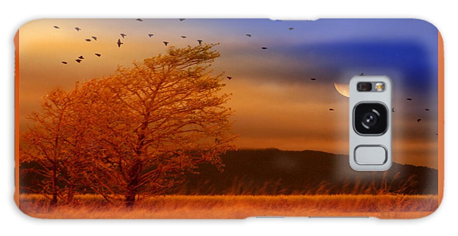 Landscape Galaxy Case featuring the photograph Against the Wind by Holly Kempe