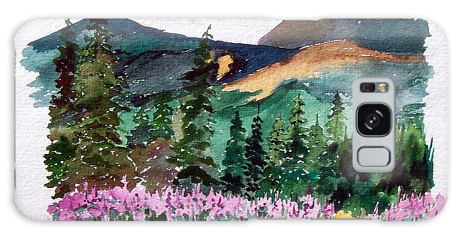 Alaska Galaxy Case featuring the painting Alaska - Cantwell by Christine Lathrop