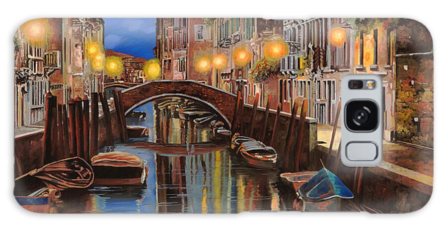 Venice Galaxy Case featuring the painting alba a Venezia by Guido Borelli