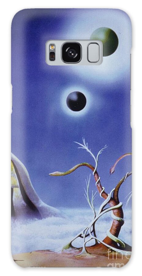 Acrylic Painting Galaxy Case featuring the mixed media Alien by David Neace