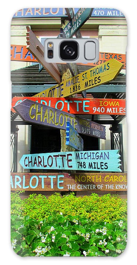 Sign Galaxy Case featuring the photograph All Charlottes by Randall Weidner