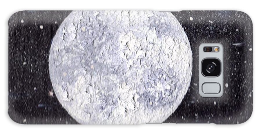 Full Moon Galaxy Case featuring the painting All in the Stars by Jim Saltis