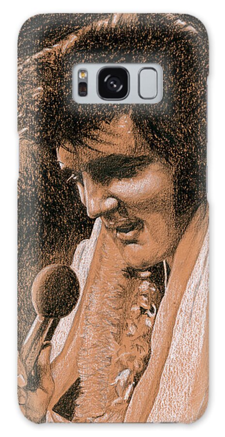 Elvis Galaxy Case featuring the drawing Aloha from Elvis by Rob De Vries