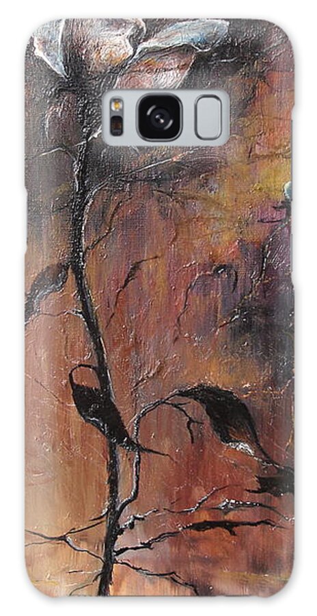Nature Galaxy Case featuring the painting Alone in the night by Sorin Apostolescu