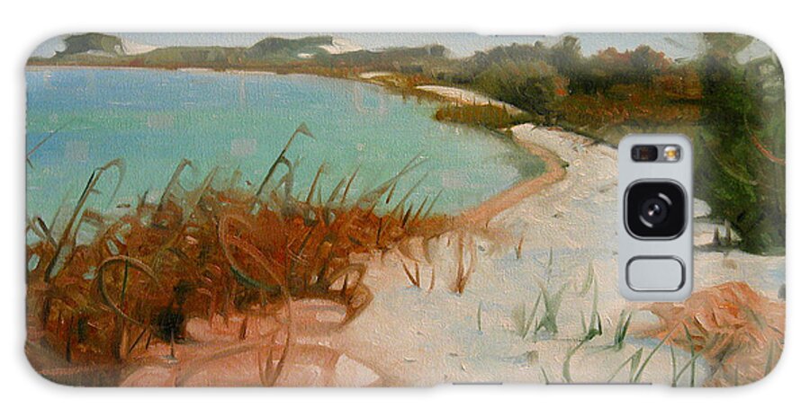 Seashore Galaxy S8 Case featuring the painting Along the Shore by T S Carson