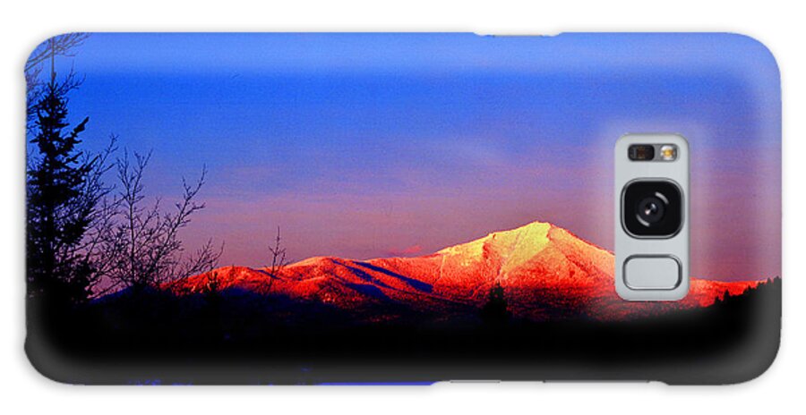New York Landscape Galaxy Case featuring the photograph Alpenglow-Whiteface Mt. by Frank Houck