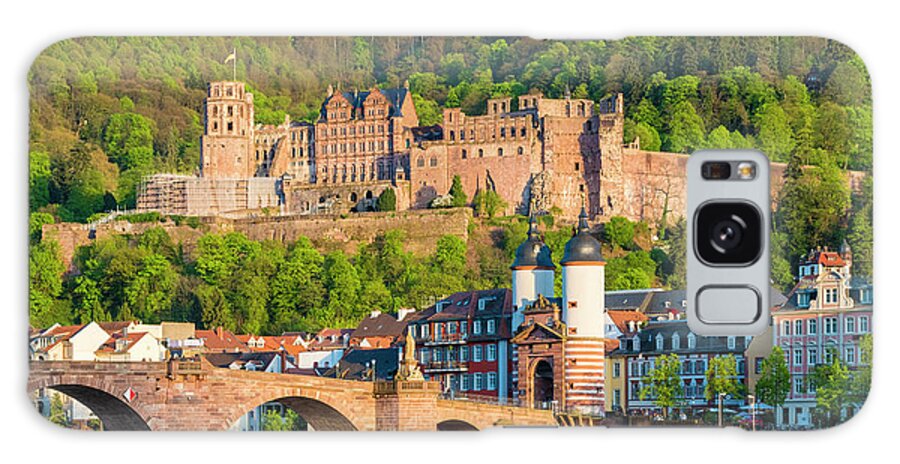 Heidelberg Schloss Galaxy Case featuring the photograph Alte Brucke Old Bridge, Heidelberg by Jason Langley