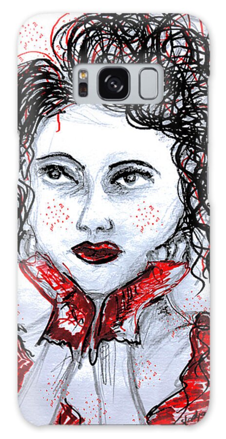 Portrait Galaxy S8 Case featuring the digital art Always the same story by Sladjana Lazarevic