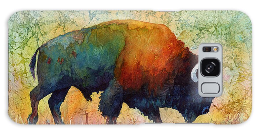 Bison Galaxy Case featuring the painting American Buffalo 4 by Hailey E Herrera