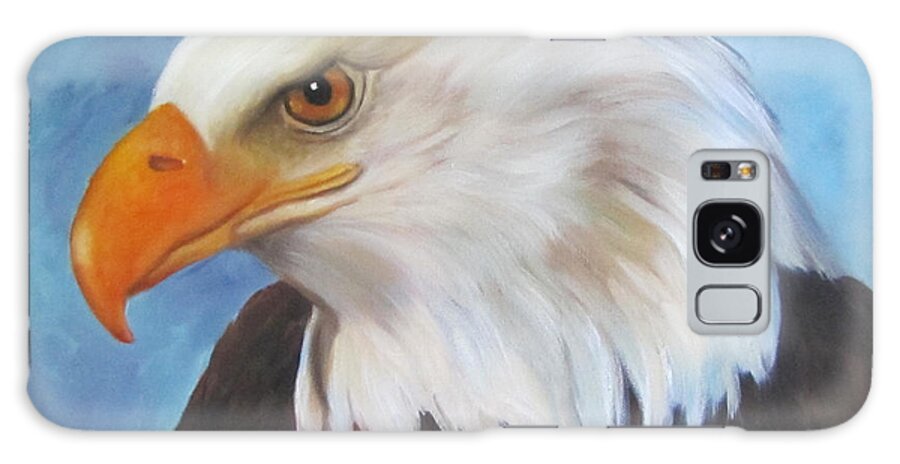 American Eagle Galaxy Case featuring the painting American Eagle by Cheri Wollenberg
