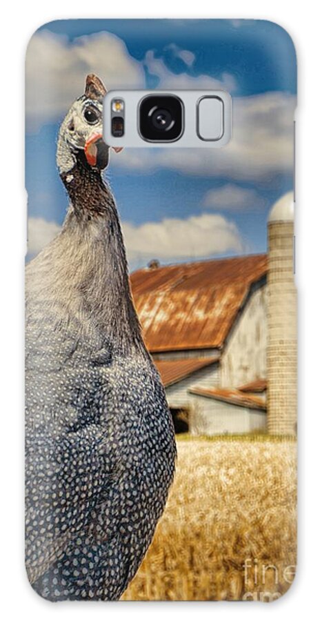 Guineafowl Galaxy Case featuring the photograph American Goth Chick by Henry Kowalski
