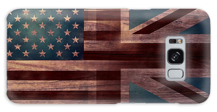 American Flag Galaxy Case featuring the digital art American Jack III by April Moen