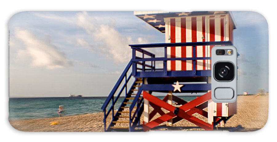 Miami Beach Galaxy Case featuring the photograph American Life Guard by Matthew Pace