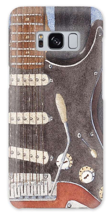 Guitar Galaxy Case featuring the painting American Standard Two by Ken Powers