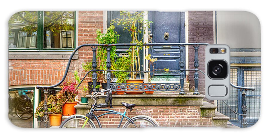 Holland Galaxy S8 Case featuring the photograph Amsterdam Facade by Uri Baruch