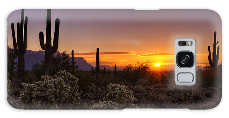 Sunrise Galaxy Case featuring the photograph An Arizona Winter Sunrise by Saija Lehtonen