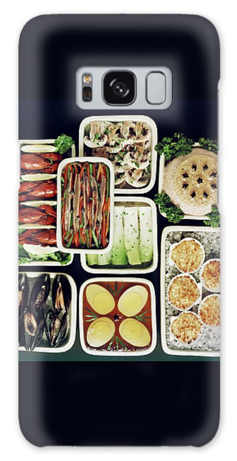 An Assortment Of Food In Containers Galaxy Case