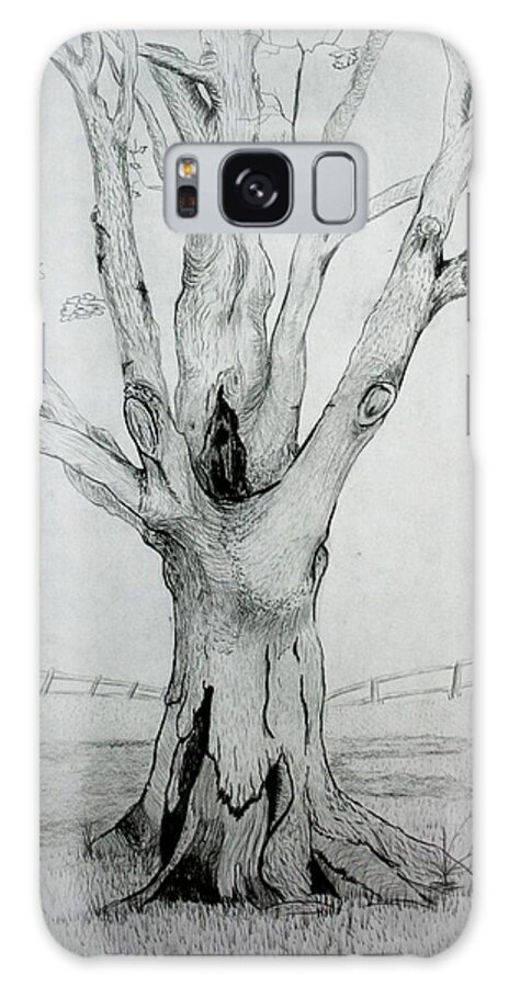 Tree Galaxy Case featuring the drawing An Old Tree by Stacy C Bottoms