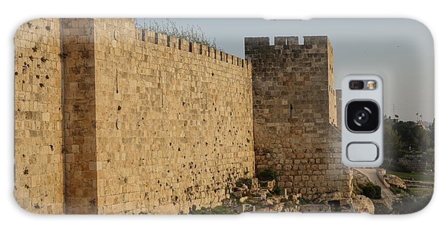 Walls Galaxy Case featuring the photograph Ancient walls of Jerusalem by Rita Adams