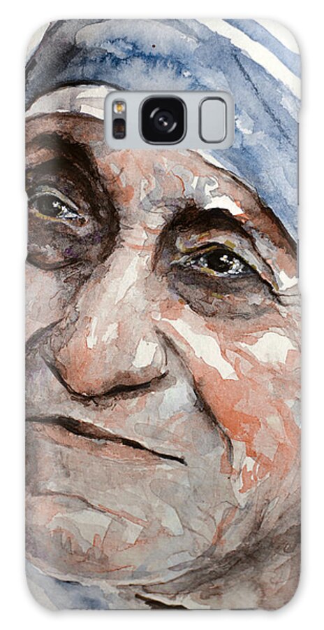 Mother Theresa Galaxy Case featuring the painting Angel of God by Laur Iduc