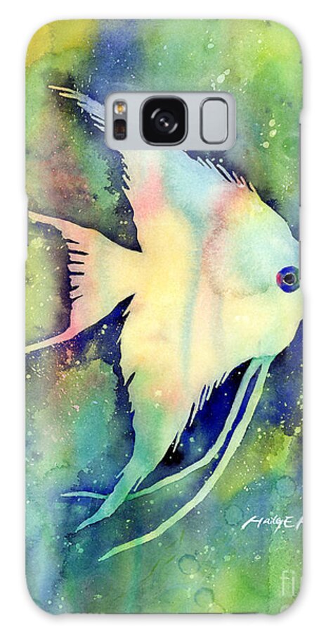 Fish Galaxy Case featuring the painting Angelfish I by Hailey E Herrera