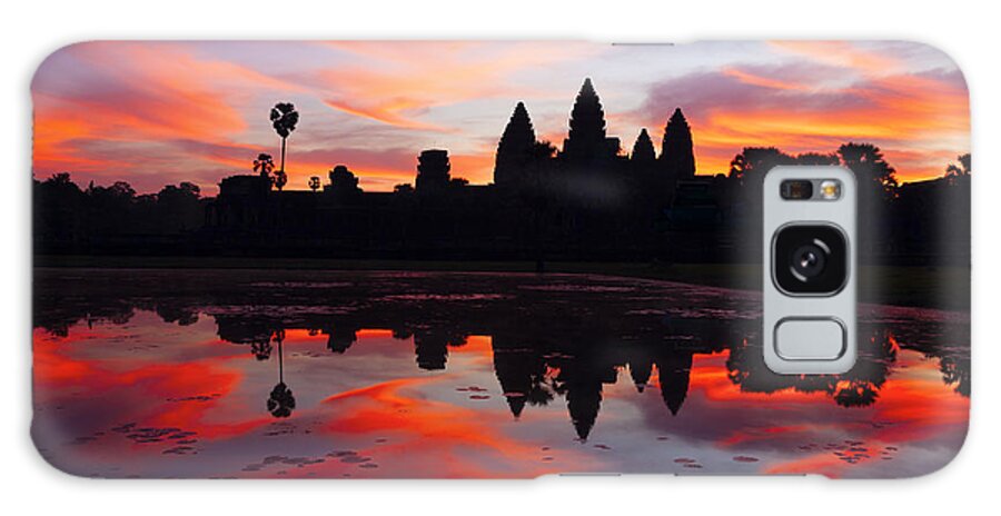 Angkor Wat Galaxy Case featuring the photograph Angkor Wat Sunrise by Alexey Stiop