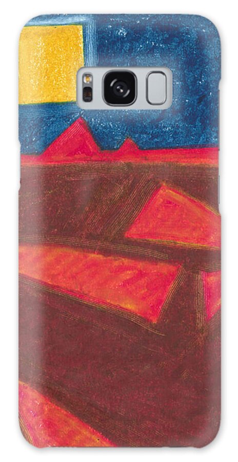 Nature Galaxy Case featuring the painting Angled Landscape by Carrie MaKenna