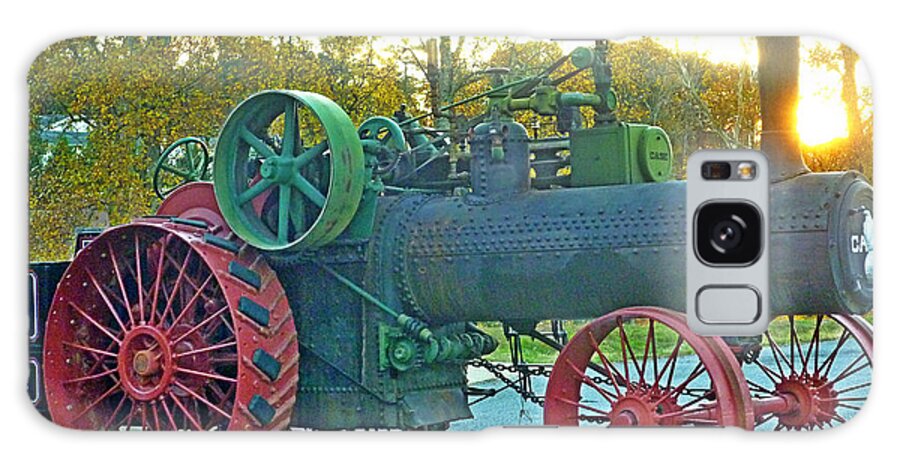 Antique Galaxy Case featuring the photograph Antique Steam Tractor by Pete Trenholm