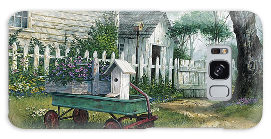 Antique Galaxy Case featuring the painting Antique Wagon by Michael Humphries