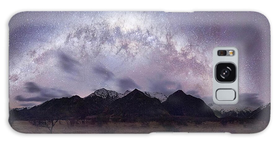 Scenics Galaxy Case featuring the photograph Aoraki Mount Cook Milkyway by Kathryn Diehm
