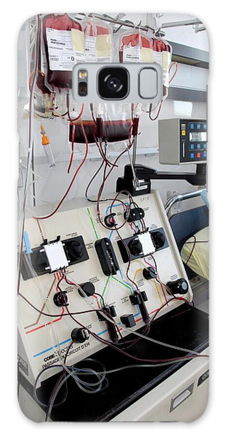 Blood Donation Galaxy Case featuring the photograph Apheresis Machine by Aj Photo/science Photo Library